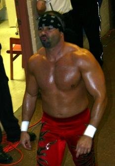 Muscular Chavo Guerrero Walking