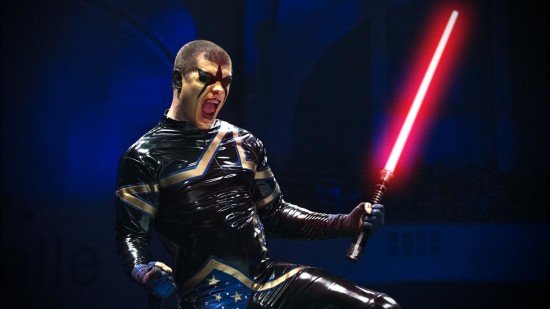 Stardust In Full Energy With His Lightsaber