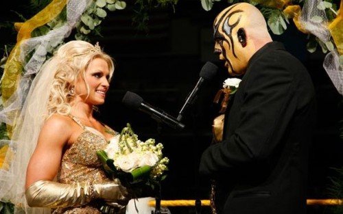 WWE Diva Aksana and Superstar Goldust