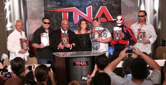Sting, Jeff Jarrett and Kurt Angle