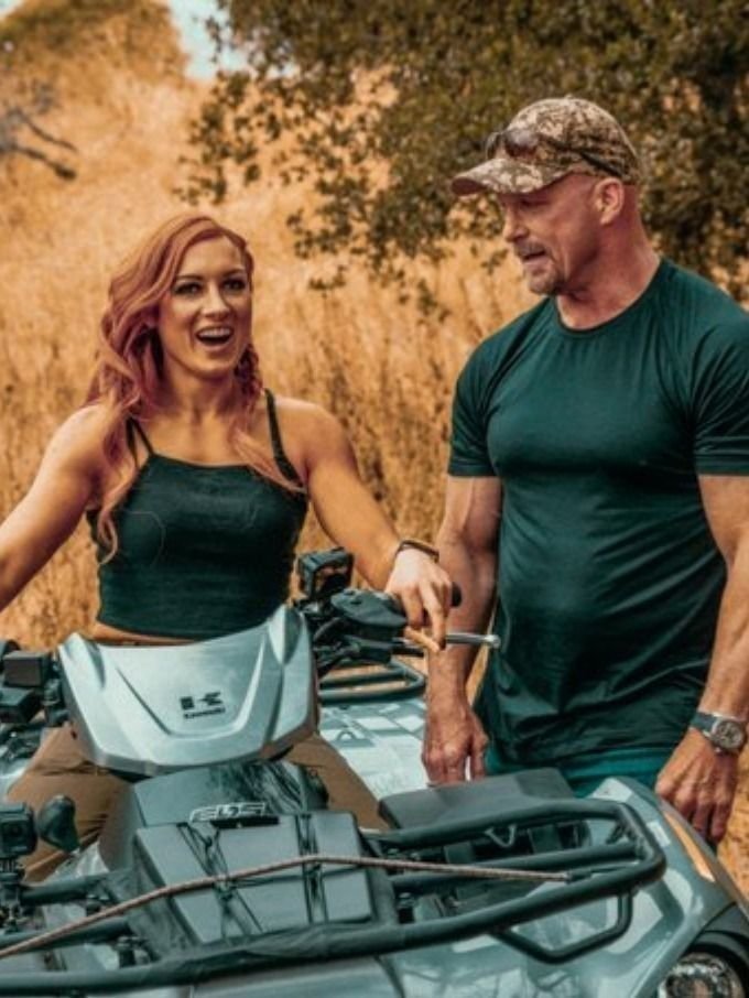 Becky Lynch and Stone Cold Steve Austin