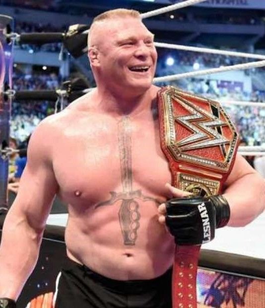 Brock Lesnar Smiling