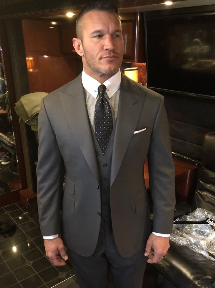 Randy Orton wearing a suit