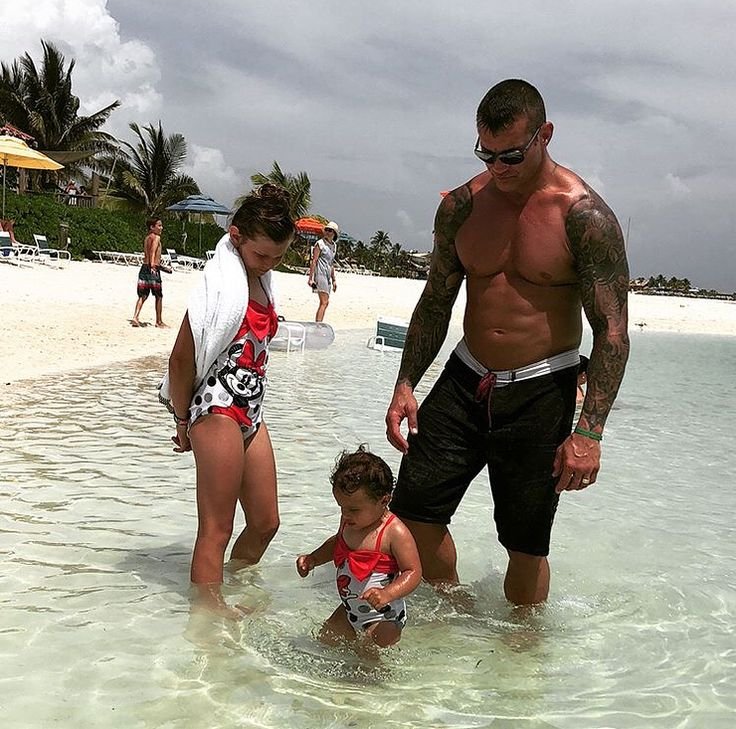 Randy Orton with his Family