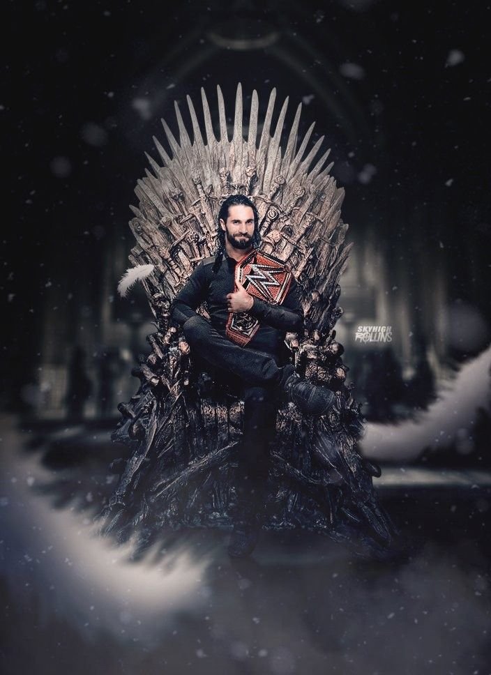 Seth Rollins Sitting on a Throne