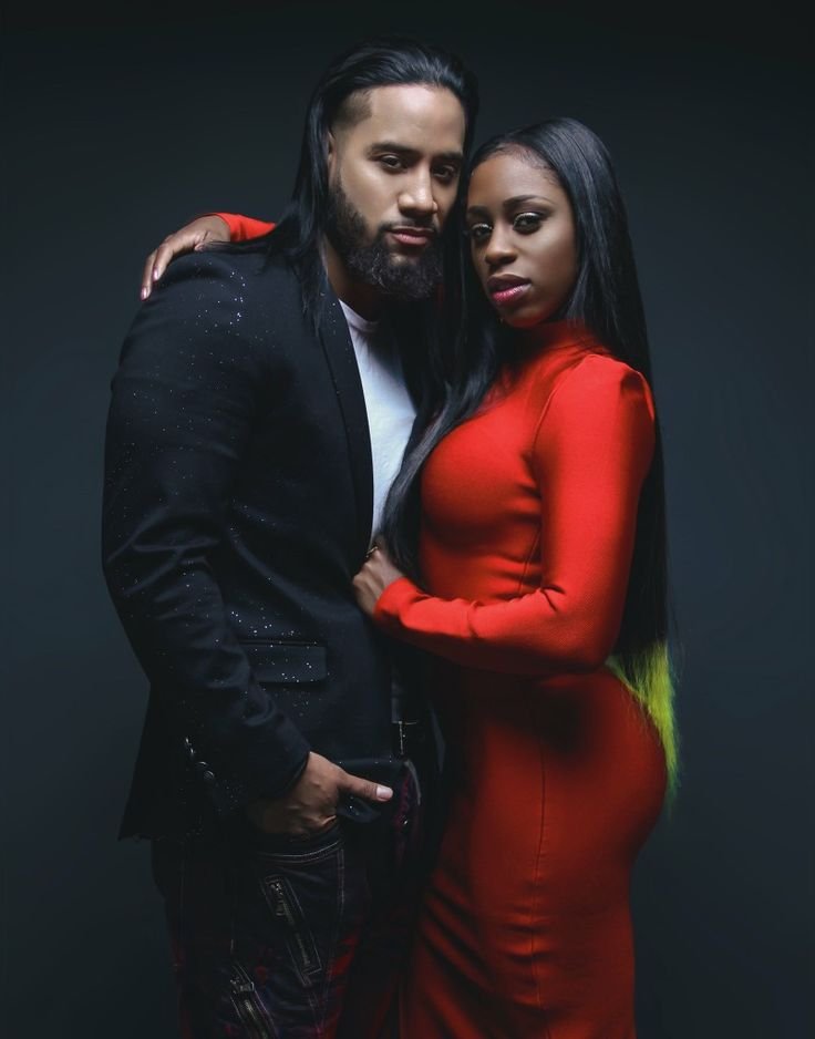 Jimmy Uso with His Wife
